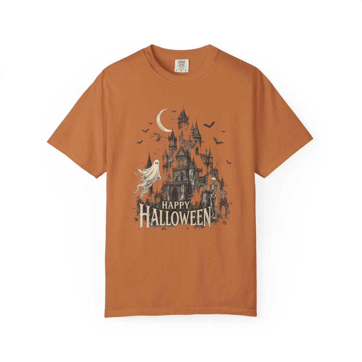 Happy Halloween — Vintage Haunted Castle Graphic Tee