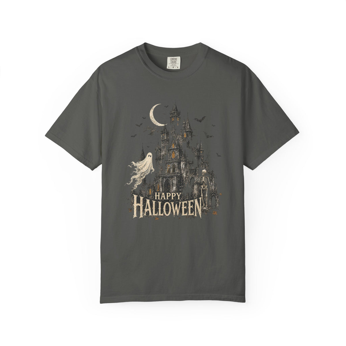 Happy Halloween — Vintage Haunted Castle Graphic Tee