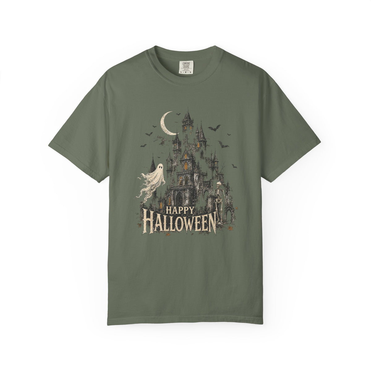 Happy Halloween — Vintage Haunted Castle Graphic Tee