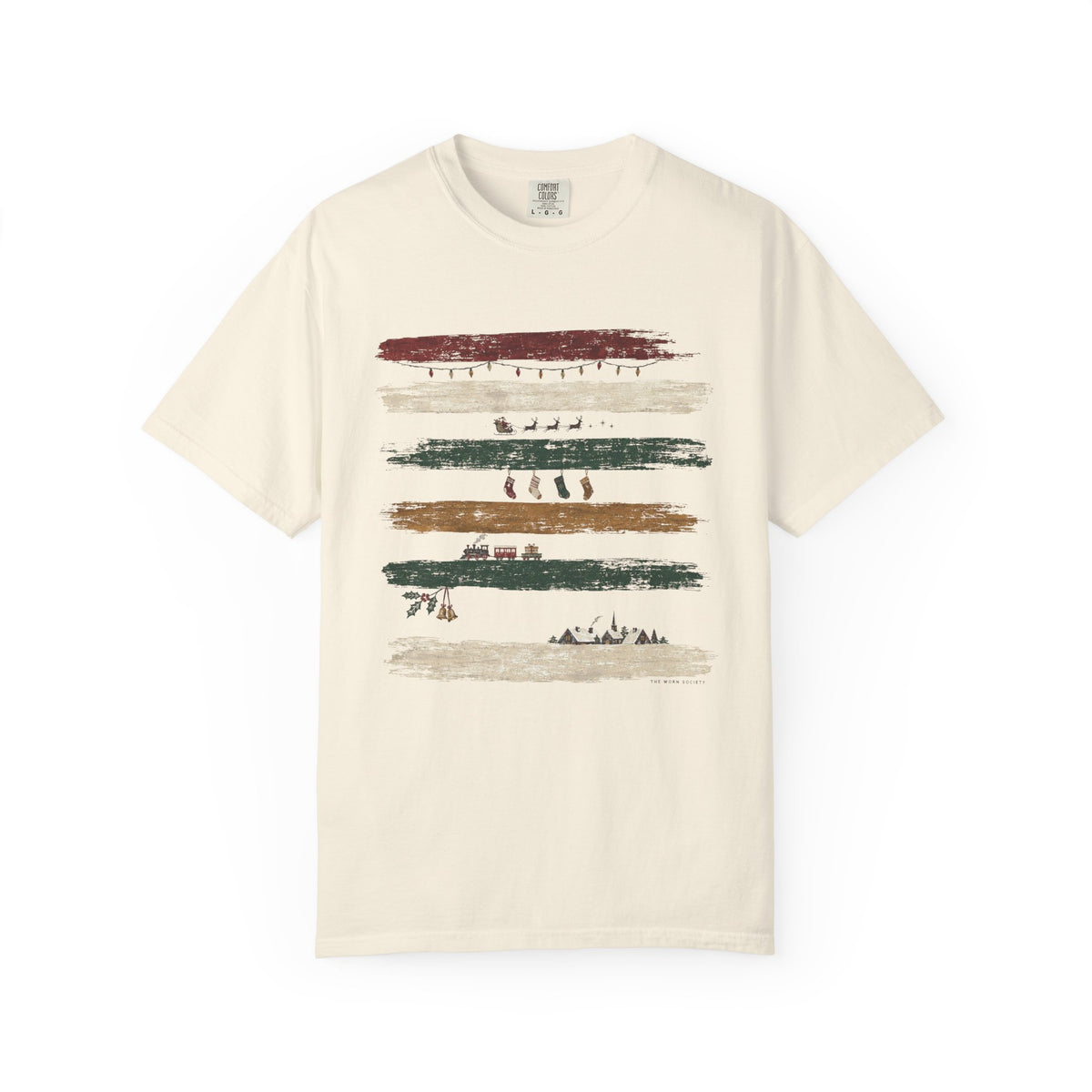 Christmas Between the Lines — Vintage Christmas Graphic Tee