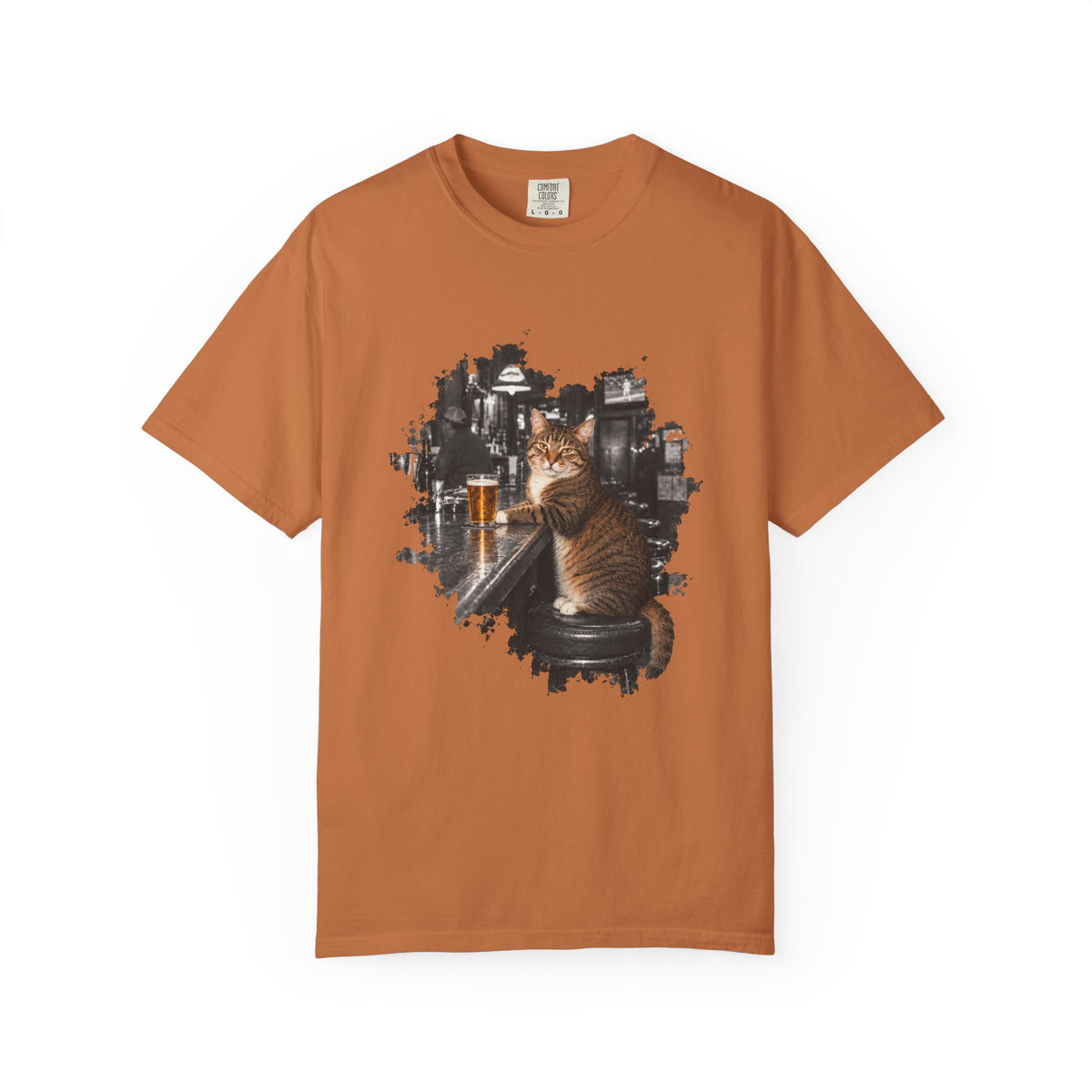 Cat at the Bar — Vintage Cat Graphic Tee