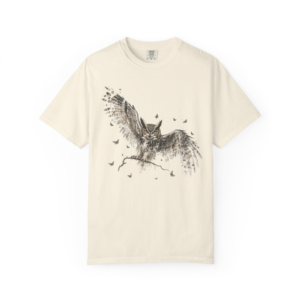 Night Owl — Vintage Owl & Moth Graphic Tee