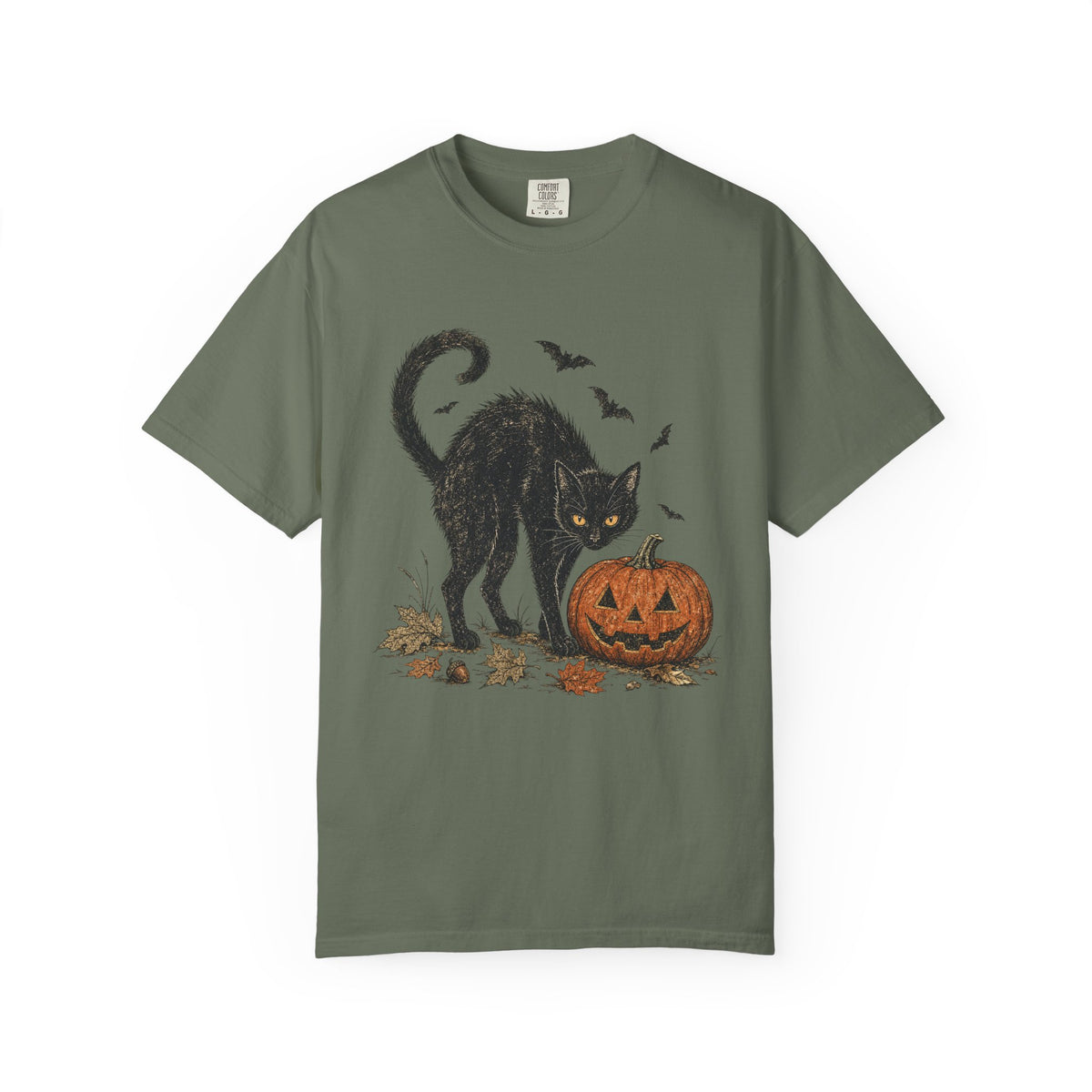 Black Cat — Vintage Halloween Graphic Tee