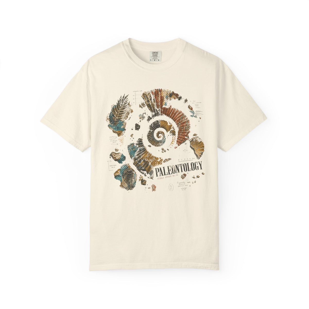 Paleontology — Vintage Fossil Field Study Graphic Tee
