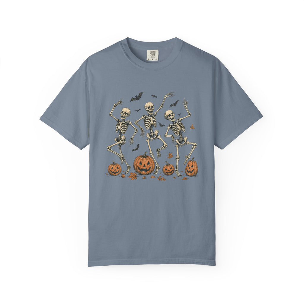 Dance With the Dead — Vintage Halloween Skeleton Graphic Tee