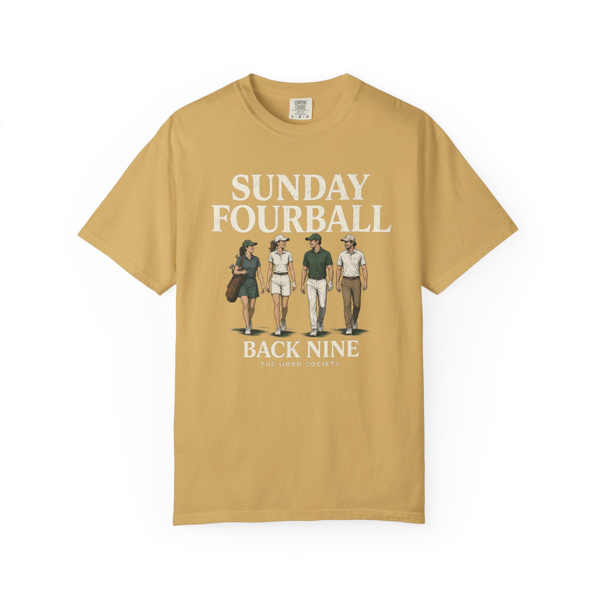 Sunday Fourball — Vintage Golf Graphic Tee