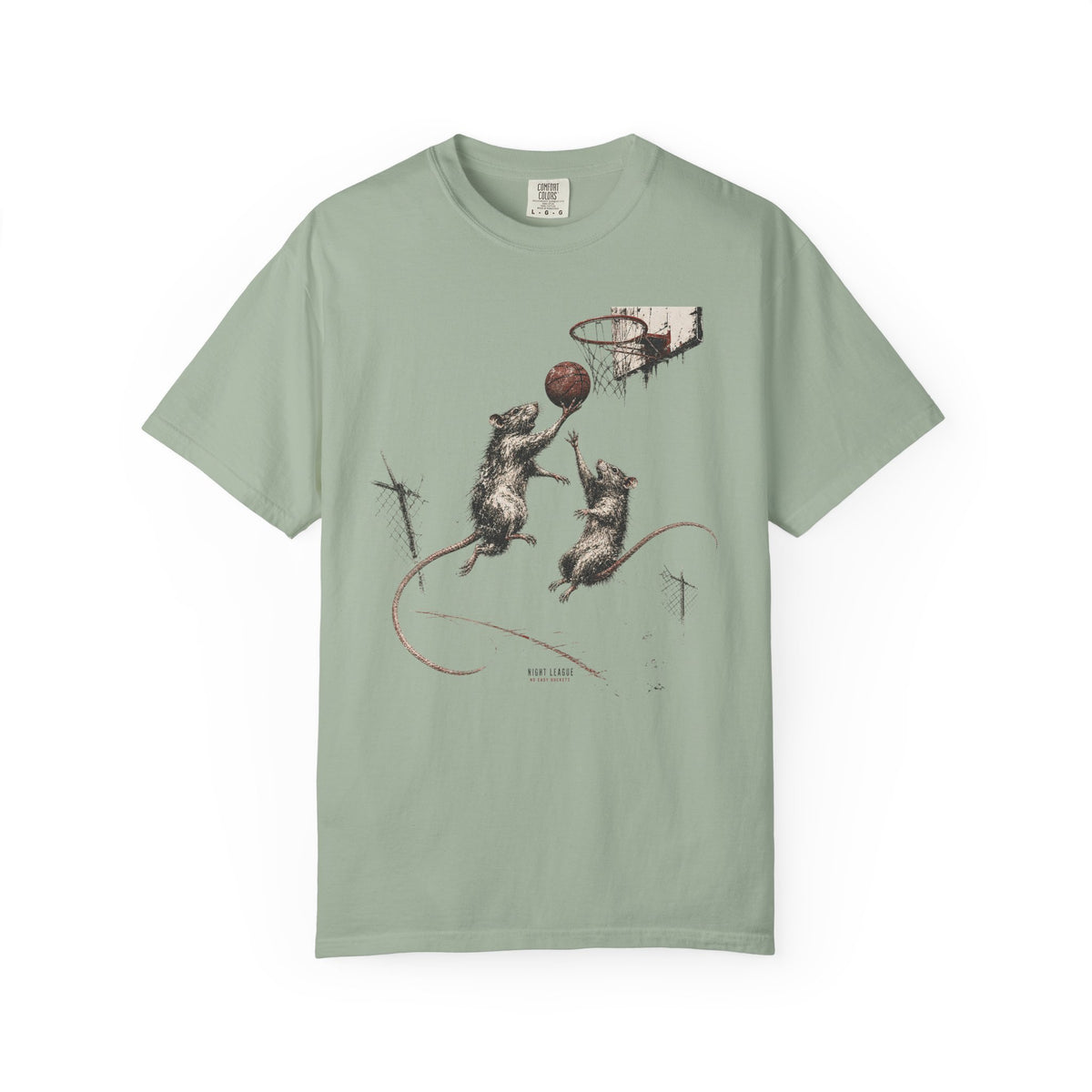 Night League — Vintage Basketball Graphic Tee