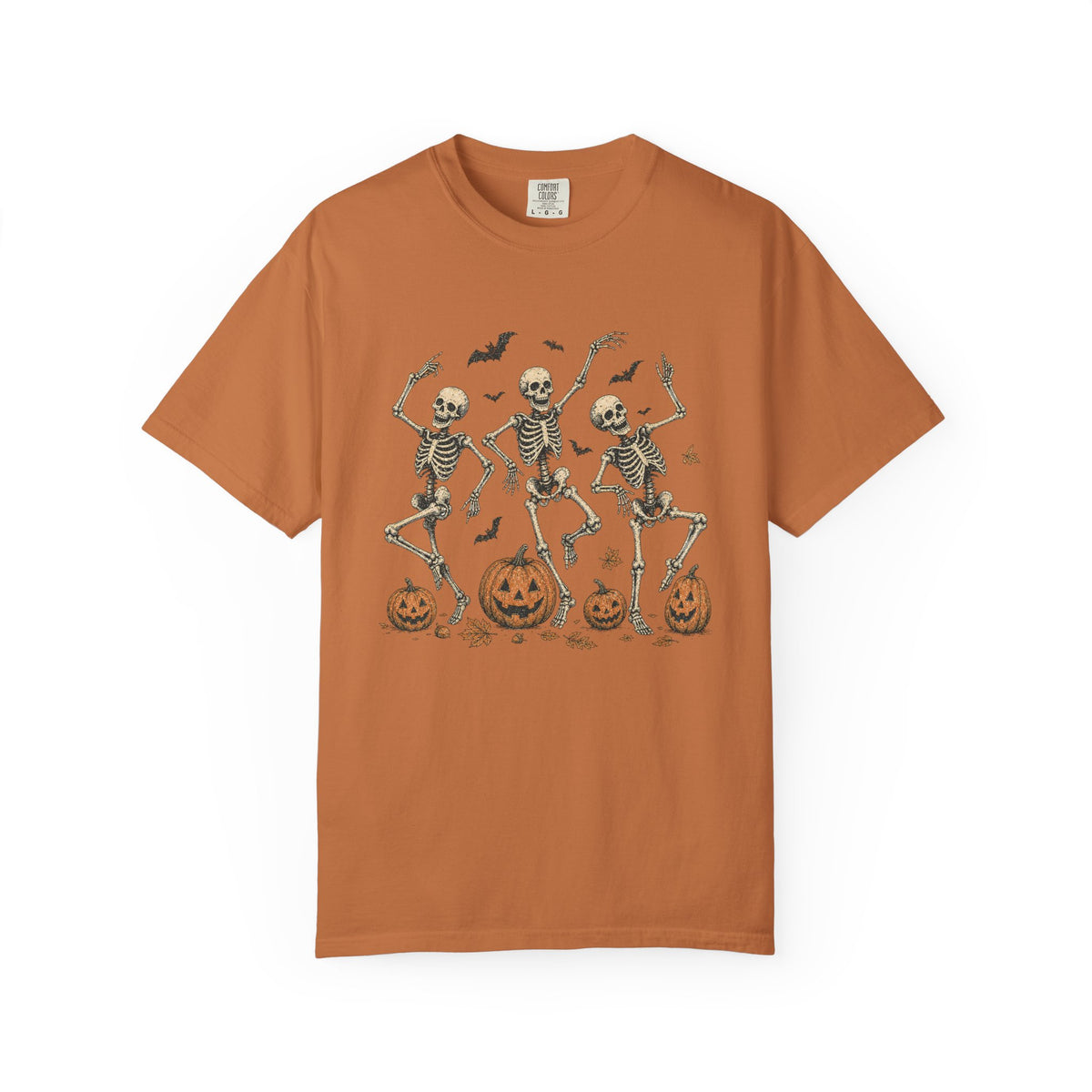 Dance With the Dead — Vintage Halloween Skeleton Graphic Tee
