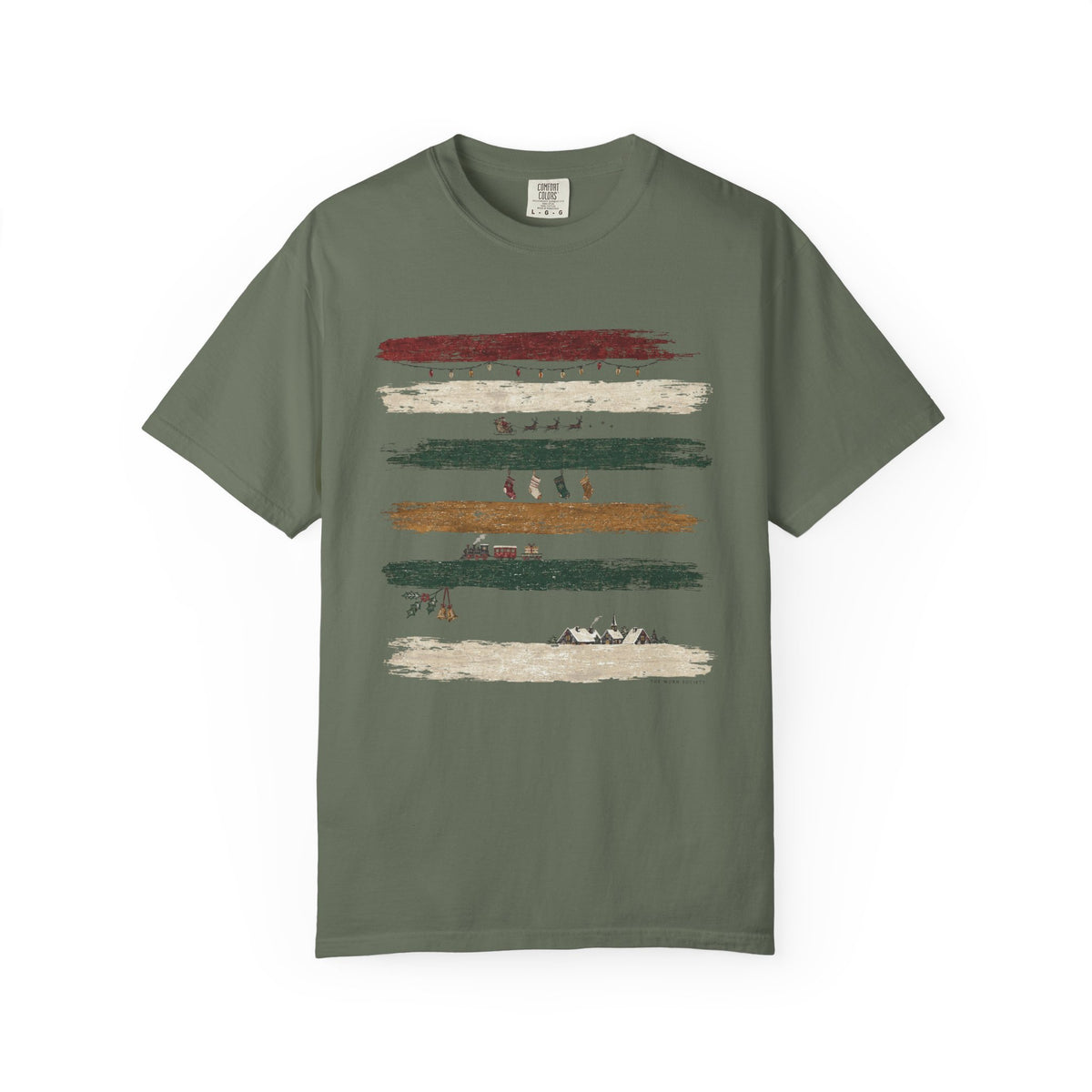 Christmas Between the Lines — Vintage Christmas Graphic Tee
