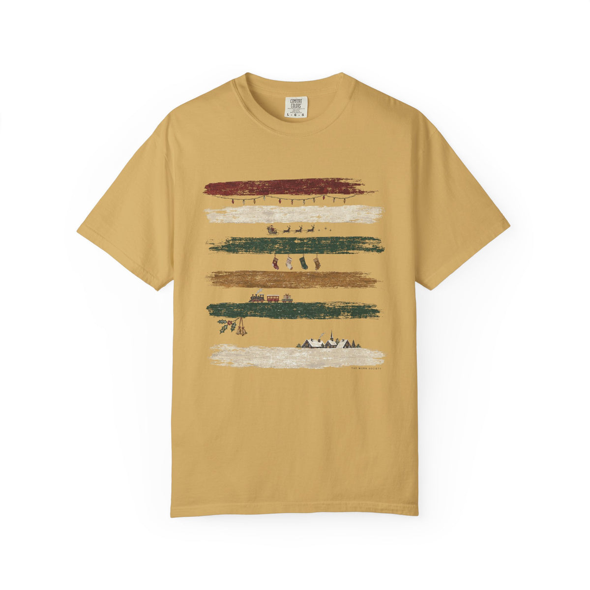 Christmas Between the Lines — Vintage Christmas Graphic Tee