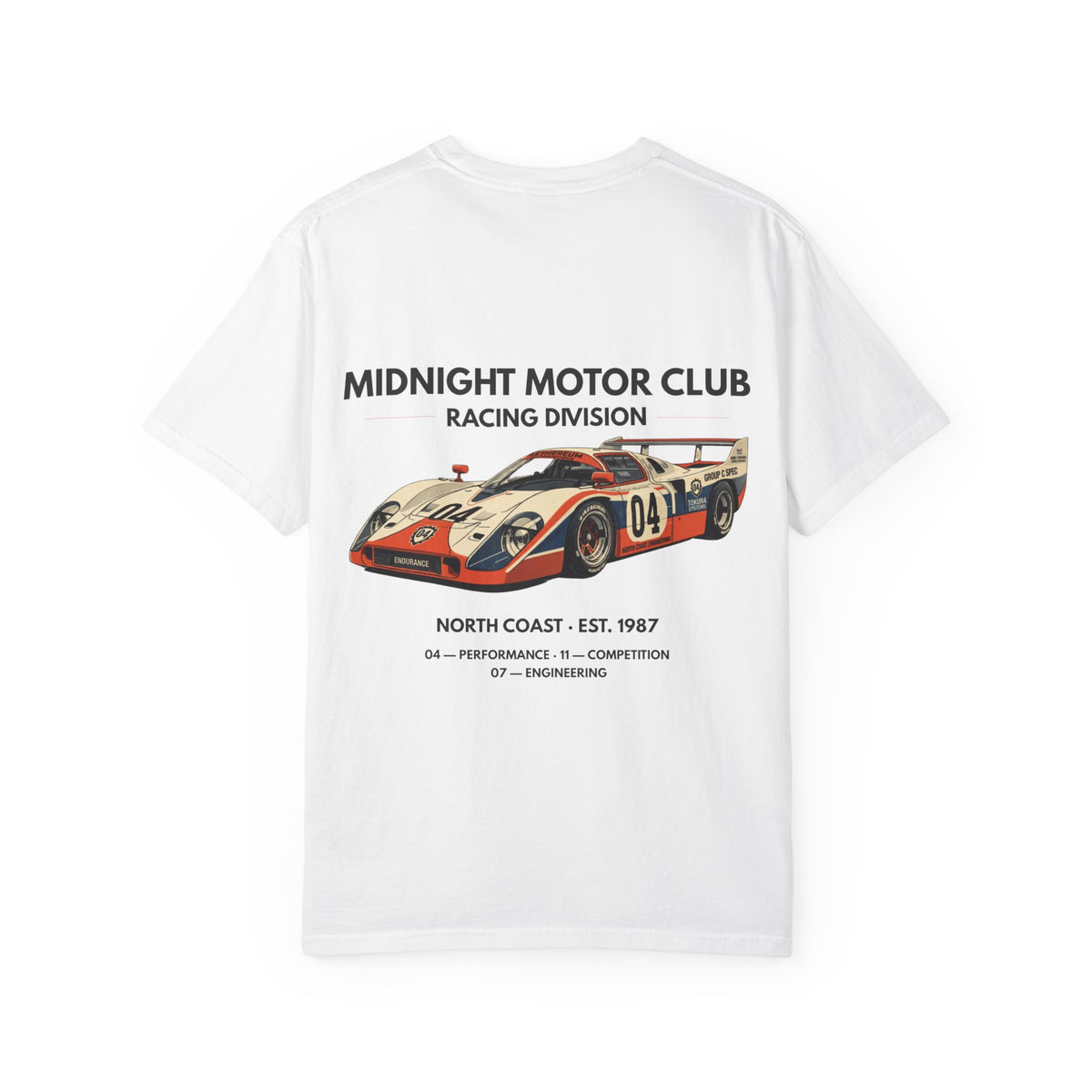 Midnight Motor Club — Double-Sided Vintage Motorsport Tee