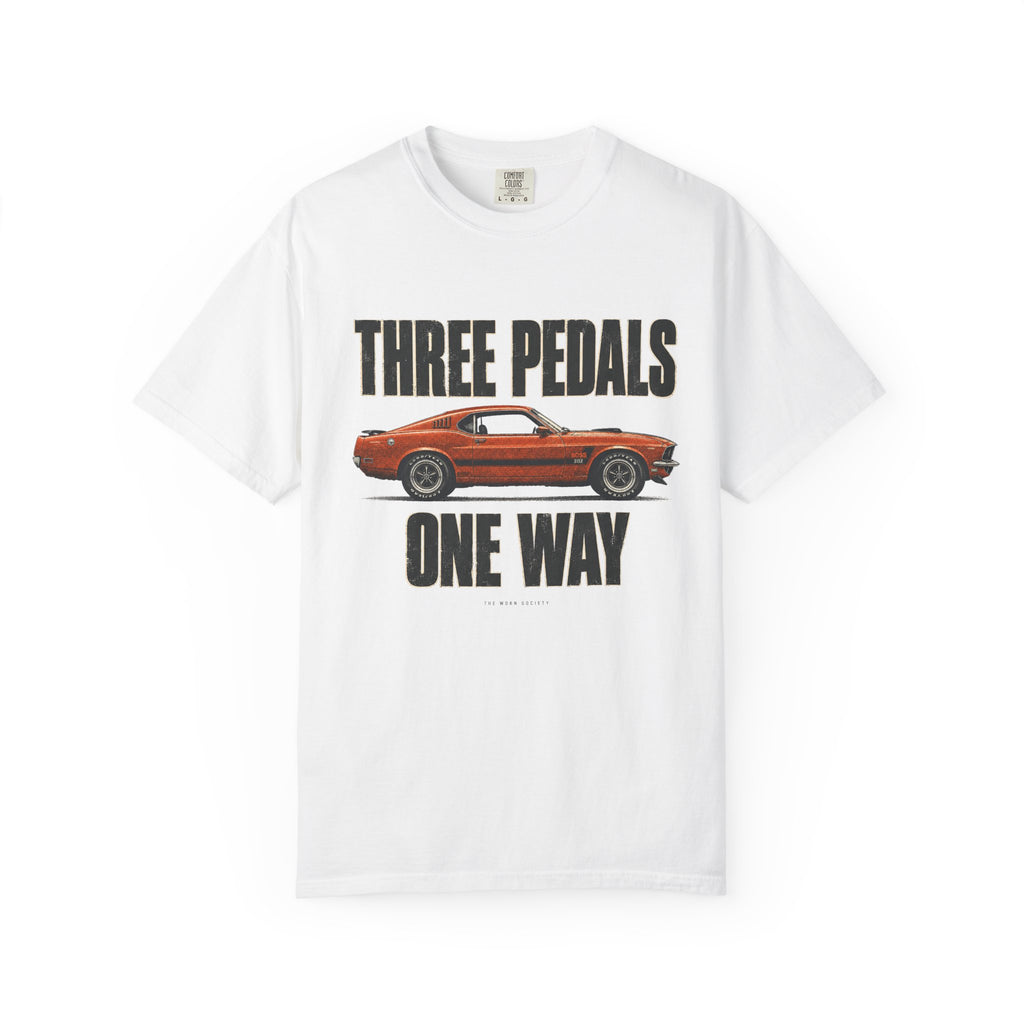 Three Pedals — Vintage Manual Driving Graphic Tee